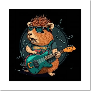 Capybara Rocker Posters and Art